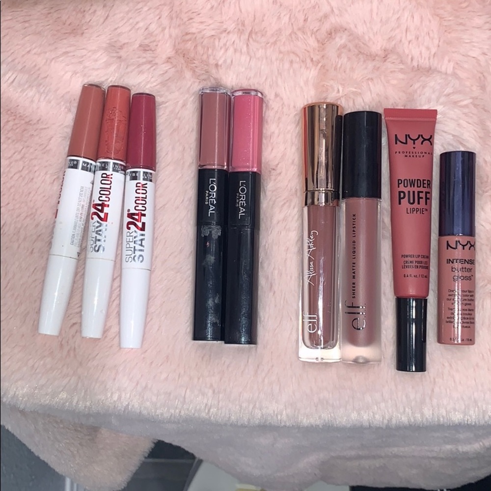 Drugstore Liquid Lipstick and Gloss Bundle